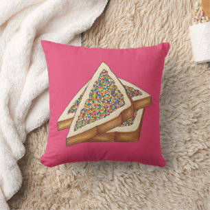 Fairy Bread Hundreds and Thousands Australian Food Cushion
