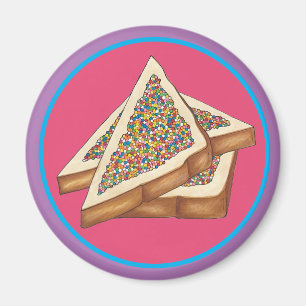 Fairy Bread Hundreds and Thousands Australian Food Magnet