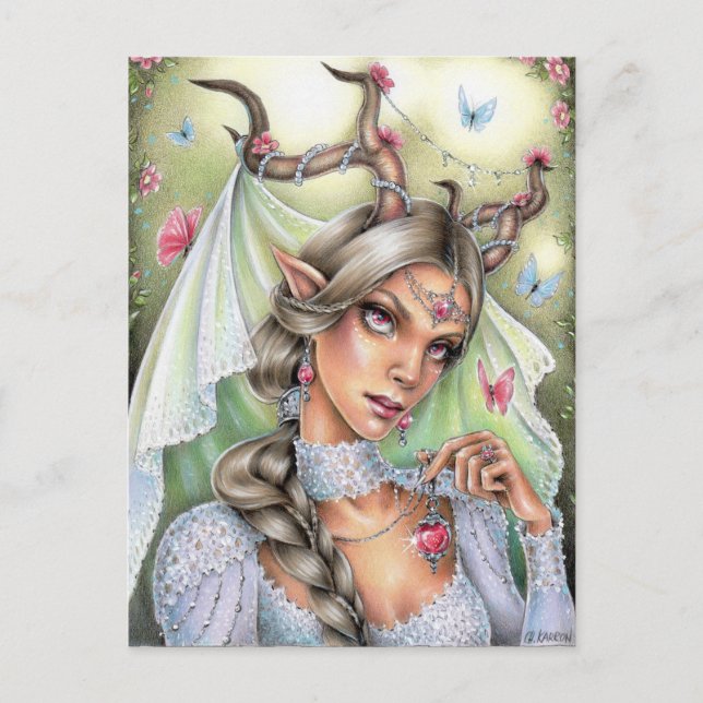 Fairy Bride Postcard (Front)