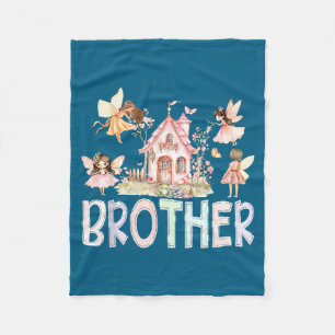 Fairy Brother Magical Floral Birthday Girl Fairyta Fleece Blanket