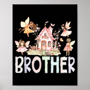 Fairy Brother Magical Floral Birthday Girl Fairyta Poster