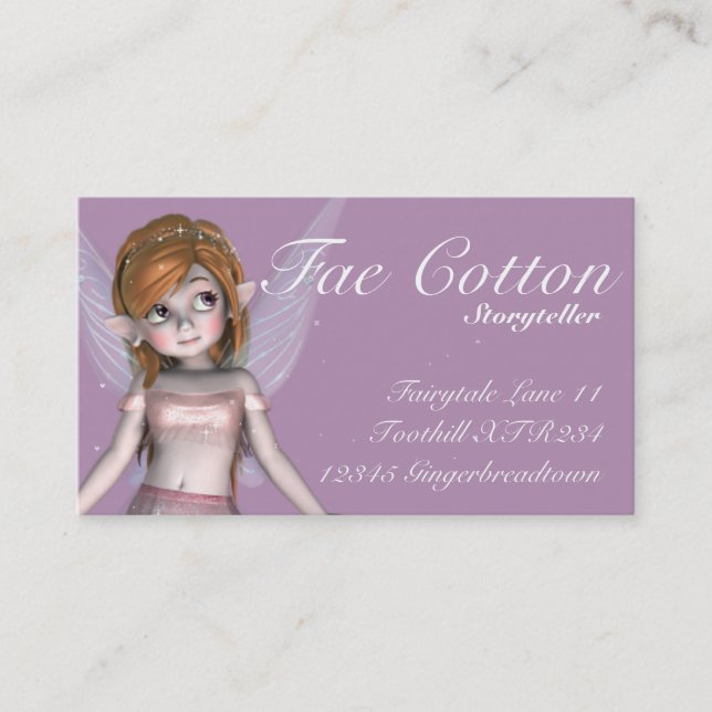 Fairy Business Cards (Front)