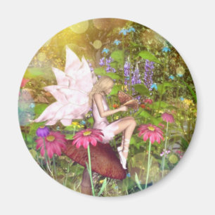 Fairy butterfly friends magnet