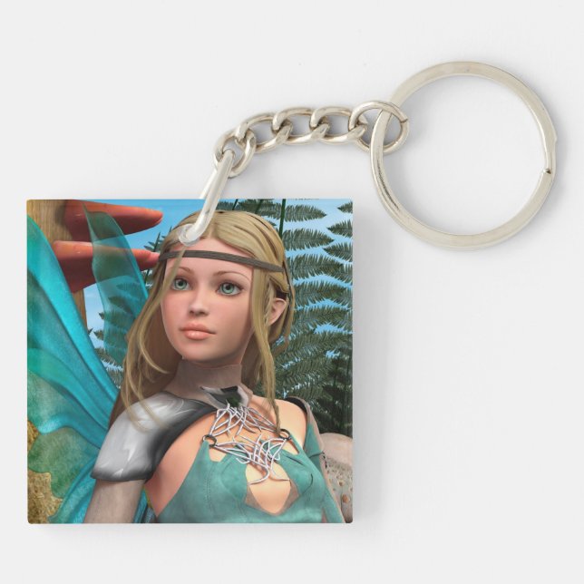 Fairy Butterfly Key Ring (Back)