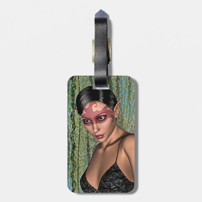 Fairy Butterfly Luggage Tag (Back Vertical)