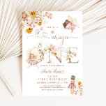 Fairy Butterfly Magical Wildflower 1st Birthday Invitation<br><div class="desc">Fairy Butterfly Magical Wildflower 1st Birthday Invitation</div>