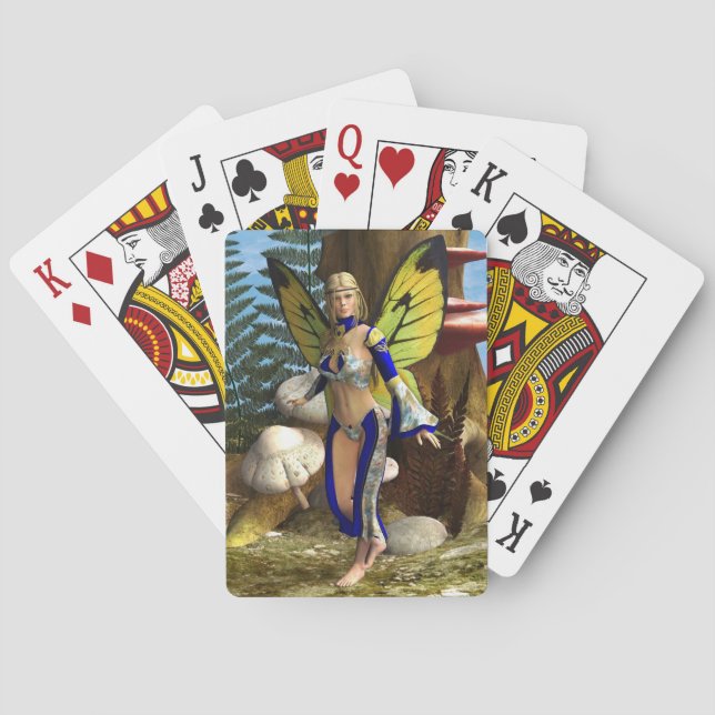 Fairy Butterfly Playing Cards (Back)