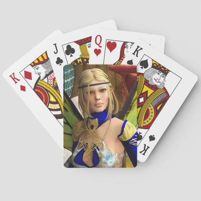 Fairy Butterfly Playing Cards (Back)