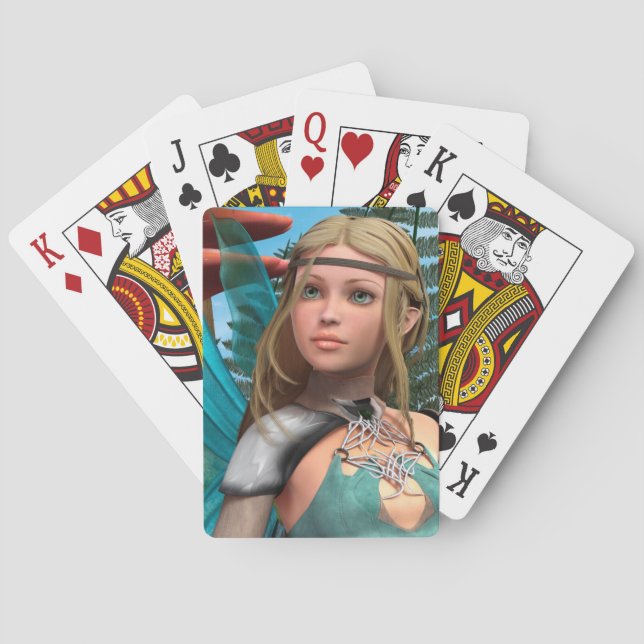Fairy Butterfly Playing Cards (Back)
