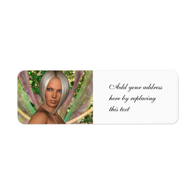 Fairy Butterfly Return Address Label (Front)
