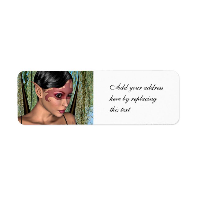 Fairy Butterfly Return Address Label (Front)