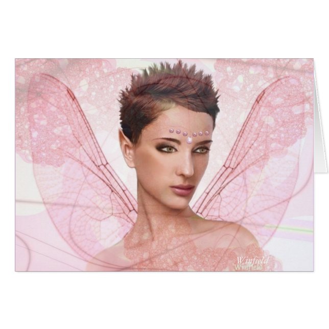 Fairy card - "Cassy" (blank) (Front Horizontal)