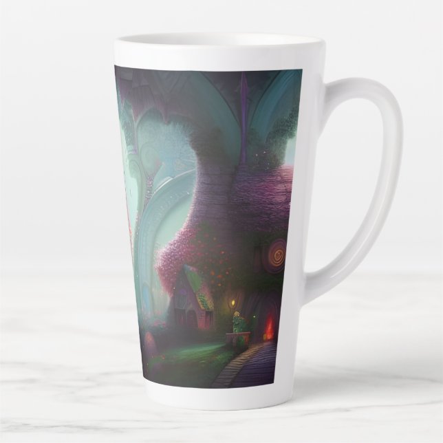 Fairy Castle in the Enchanted Woods Latte Mug (Right)