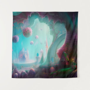 Fairy Castle in the Enchanted Woods Tapestry