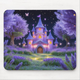 Fairy Castle of the Hidden Lavender Grove Mouse Pad