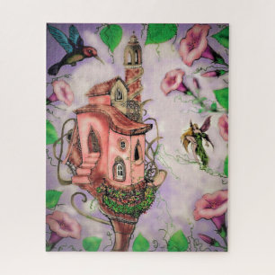 Fairy Castle with Hummingbird Jigsaw Puzzle