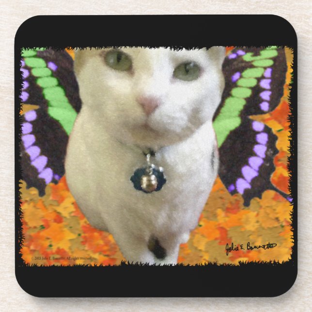Fairy Cat Cork Coaster (Front)