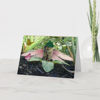 Fairy Cat Elf Notecard