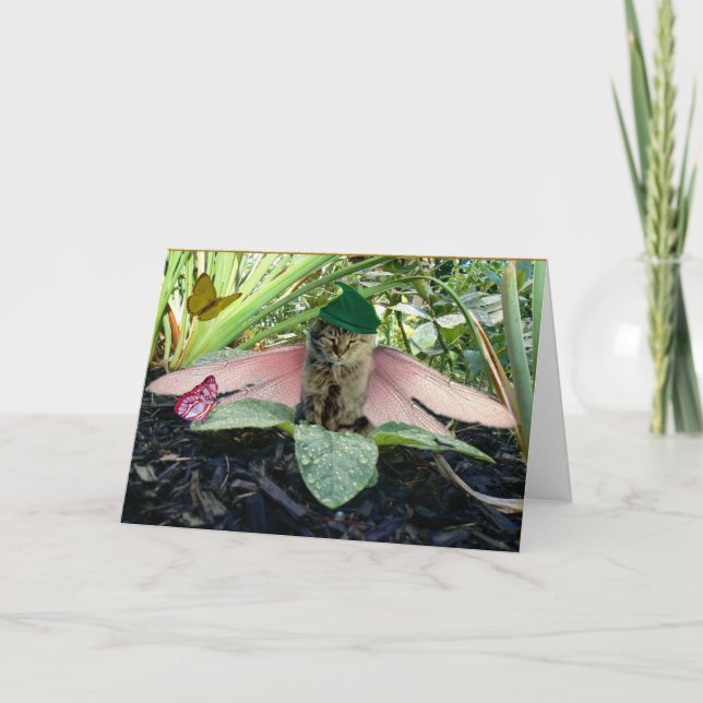 Fairy Cat Elf Notecard (Front)
