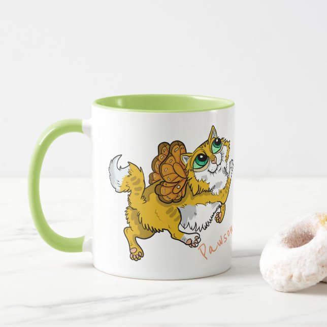 Fairy Cat Pawsome! Mug (With Donut)