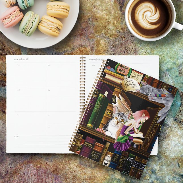 Fairy Cats Books Library Fantasy Planner (Creator Uploaded)