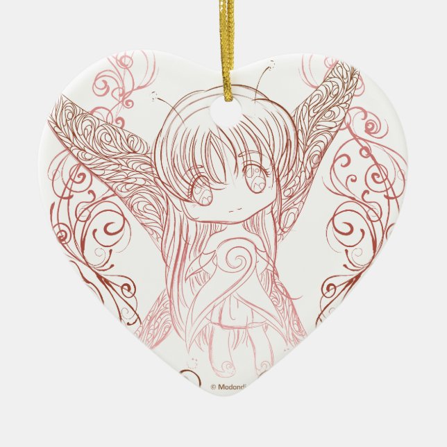 Fairy Ceramic Tree Decoration (Front)