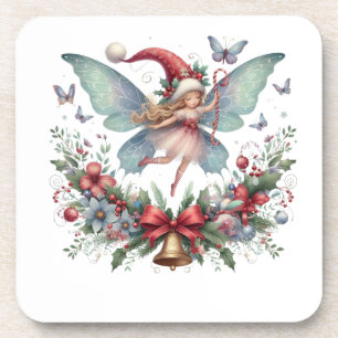 Fairy Christmas Butterfly Coaster