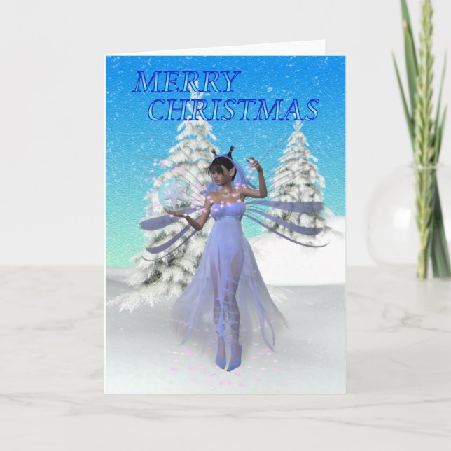 Fairy Christmas Holiday Card (Front)