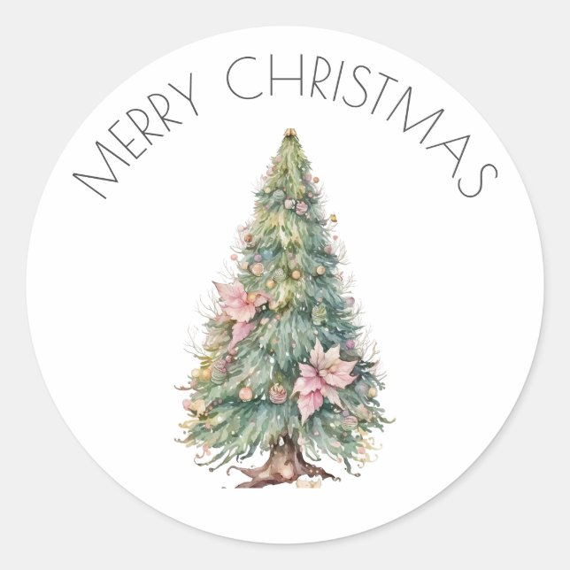 Fairy Christmas Tree Sticker (Front)
