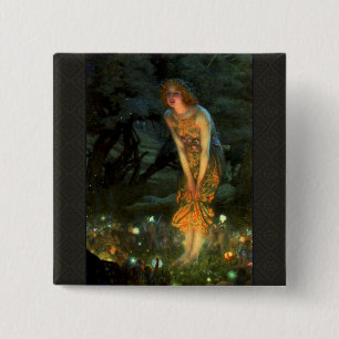 Fairy Circle Fairies Midsummer Eve 15 Cm Square Badge