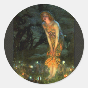 Fairy Circle Fairies Midsummer Eve Classic Round Sticker