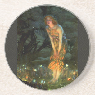Fairy Circle Fairies Midsummer Eve Coaster