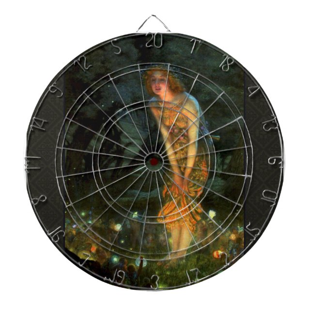Fairy Circle Fairies Midsummer Eve Dartboard (Front)
