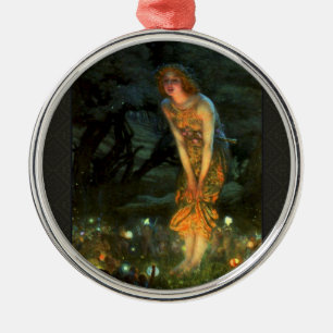Fairy Circle Fairies Midsummer Eve Metal Ornament