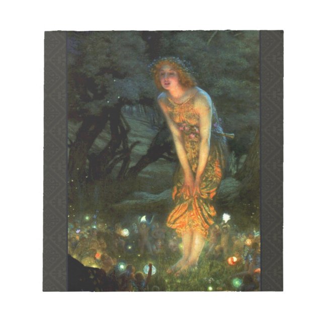 Fairy Circle Fairies Midsummer Eve Notepad (Front)