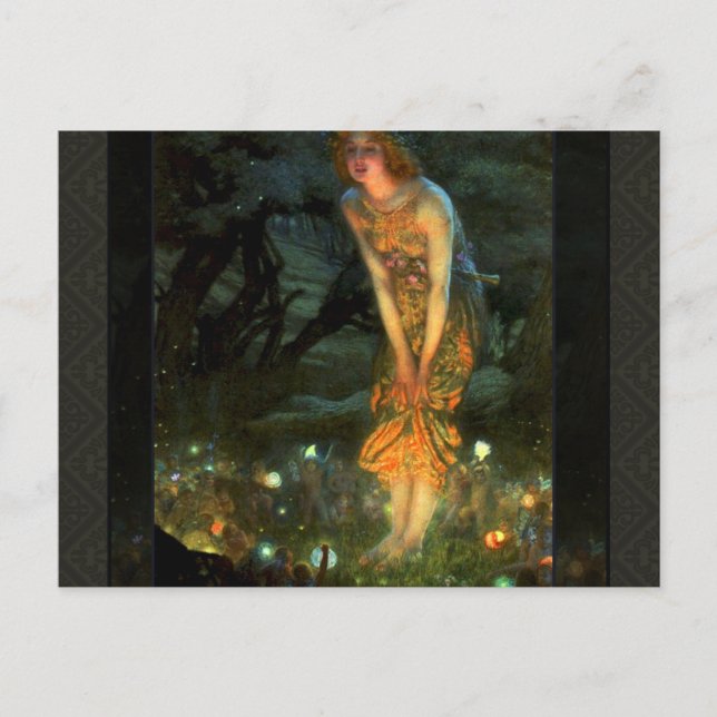Fairy Circle Fairies Midsummer Eve Postcard (Front)