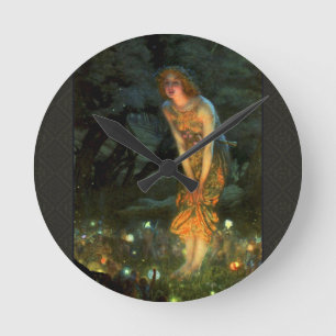 Fairy Circle Fairies Midsummer Eve Round Clock