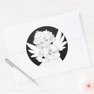 Fairy Classic Round Sticker