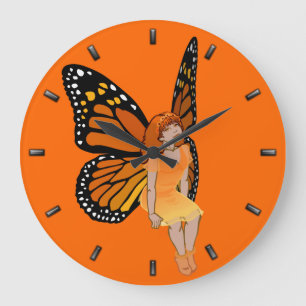 Fairy Clock Butterfly Faeries Wall Clock Fairy Art