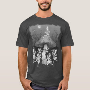 Fairy Cottagecore Mushroom Fairycore Moon Mystical T-Shirt