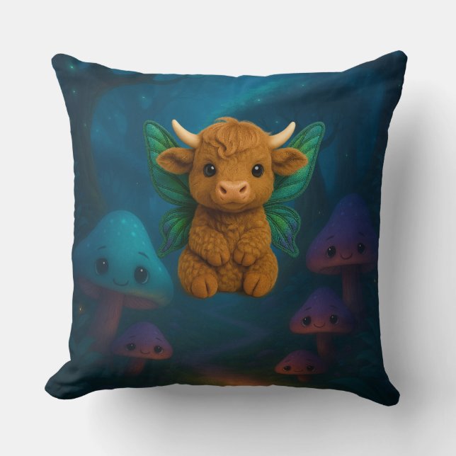 Fairy Critters™ Fairy Highland Calf Cushion (Front)