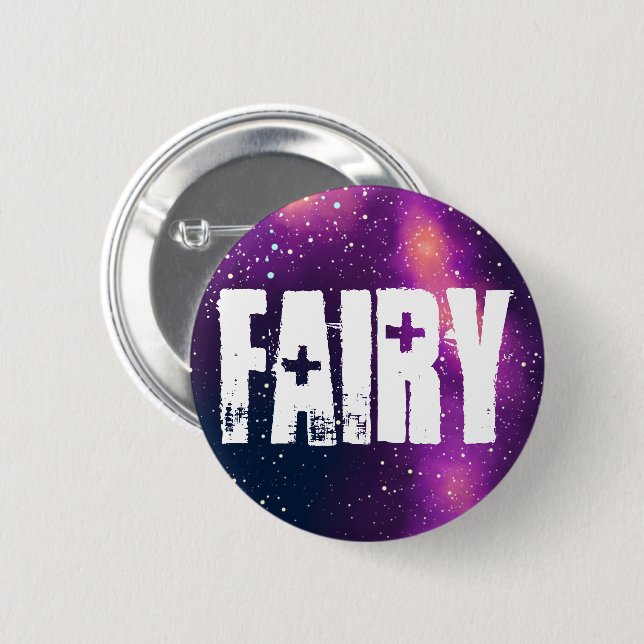 Fairy Customisable Galaxy Identity 6 Cm Round Badge (Front & Back)