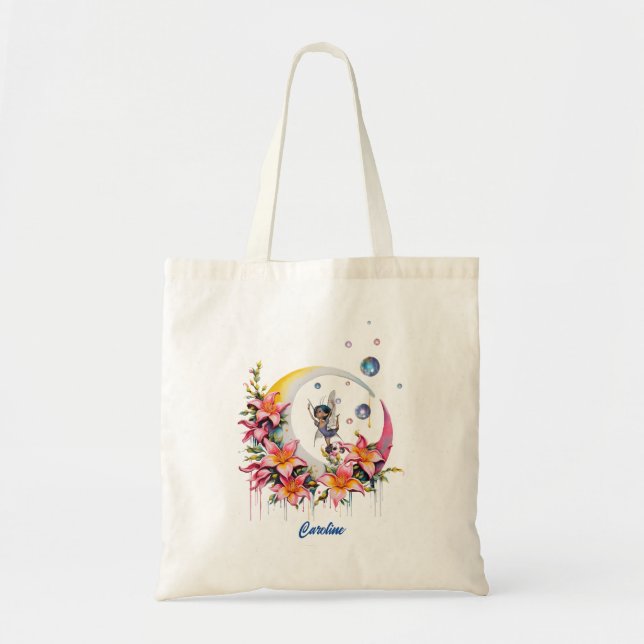 Fairy dancing on the moon tote bag (Front)