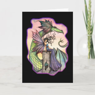 Fairy Dragon Blank Greeting Card