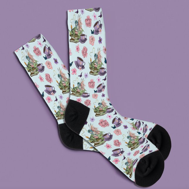 Fairy Dragon Books Tea Friendship  Socks (Creator Uploaded)