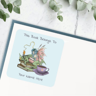Fairy Dragon Books Tea Friendship Square Sticker