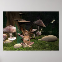 fairy dragon fly poster
