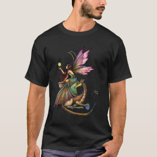 Fairy Dragon Ladies T-Shirt by Molly Harrison