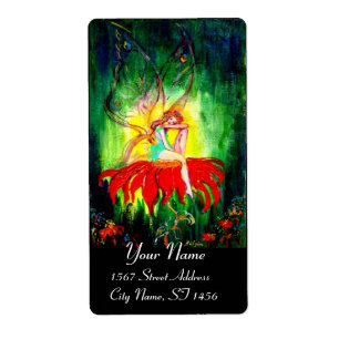 FAIRY DREAMING ON THE RED FLOWER