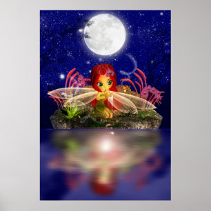 Fairy Dreams Fantasy Cartoon Fairy Print Cute